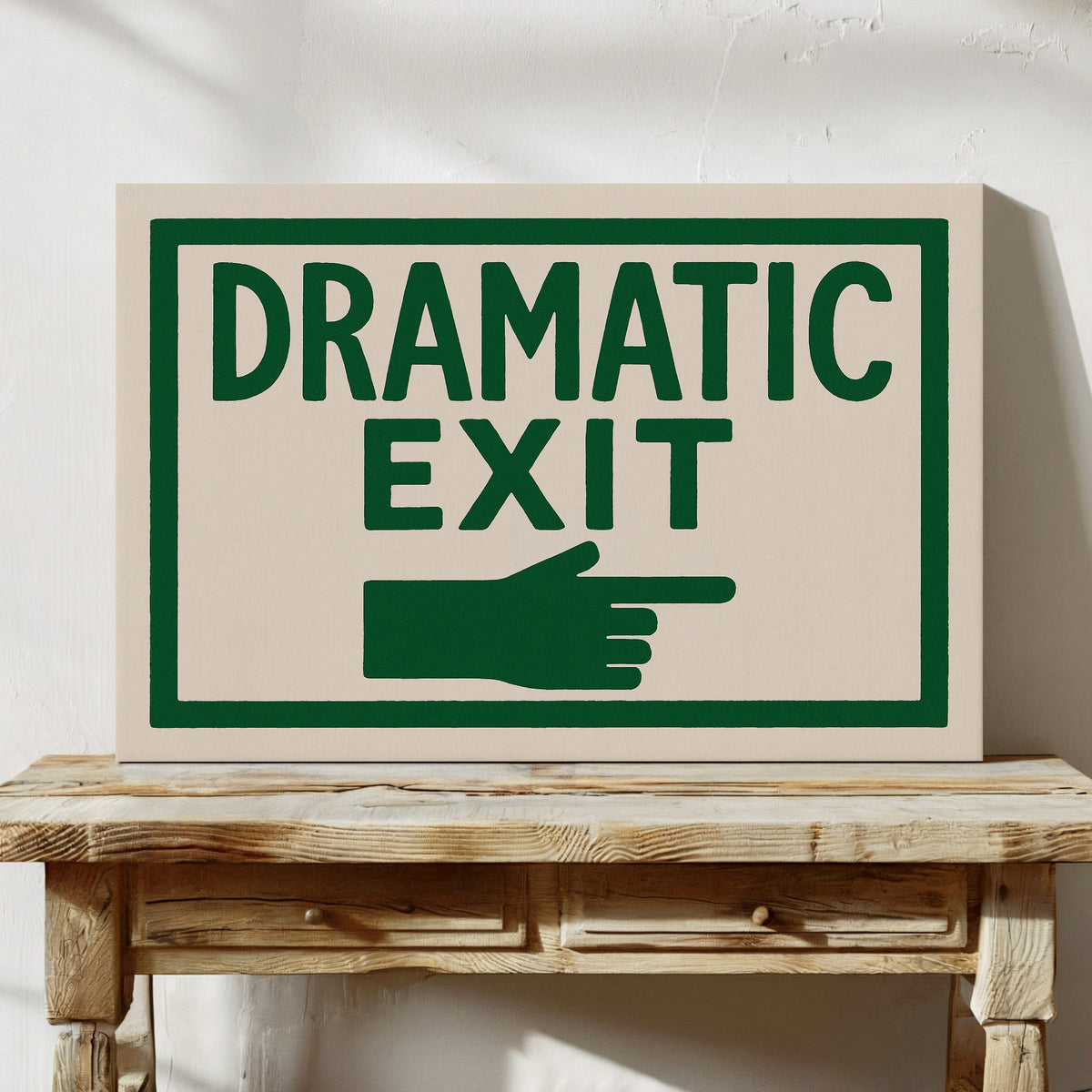 Dramatic Exit (Stage Left)