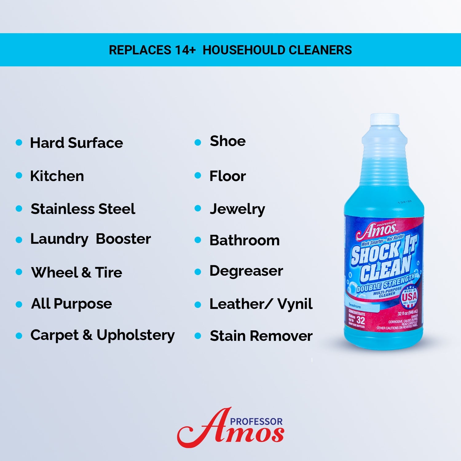Professor Amos Shock It Clean Concentrate 32oz.