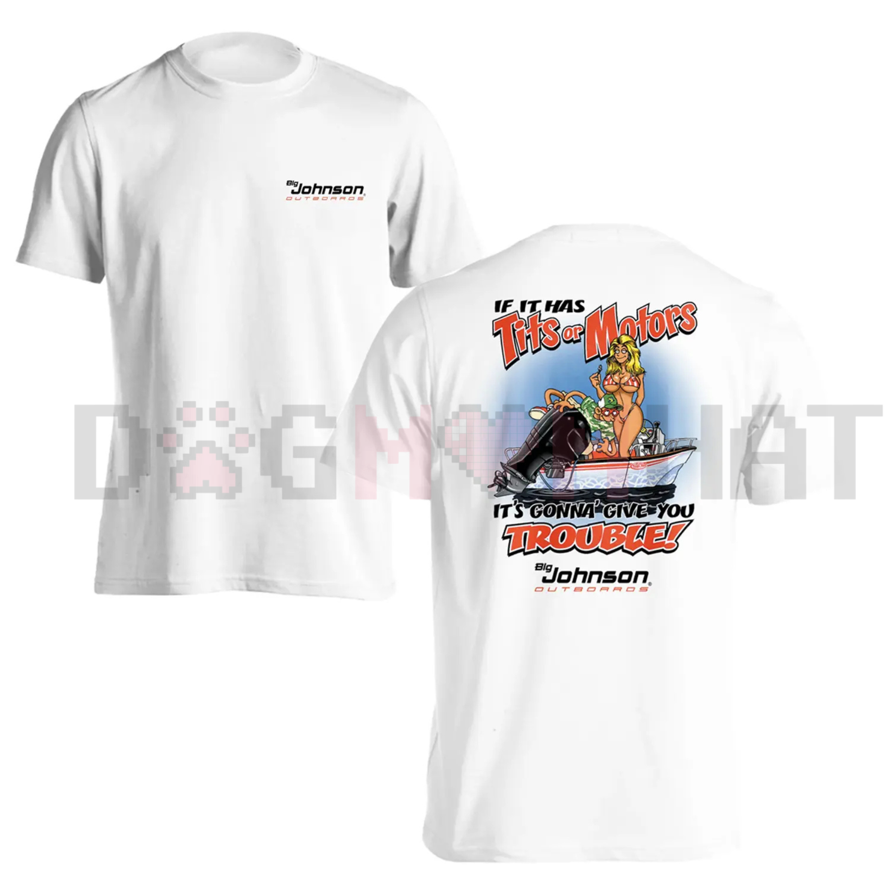 Big Johnson "Tits or Motors" Mechanic Shirt