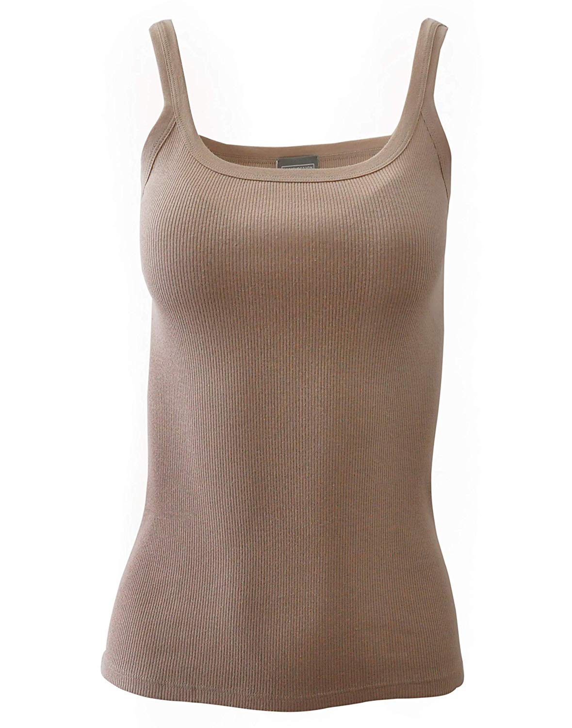 BASIC COTTON Free Spirit Premium Quality 100% Cotton Women's Tank Top. Proudly Made in Italy (616)