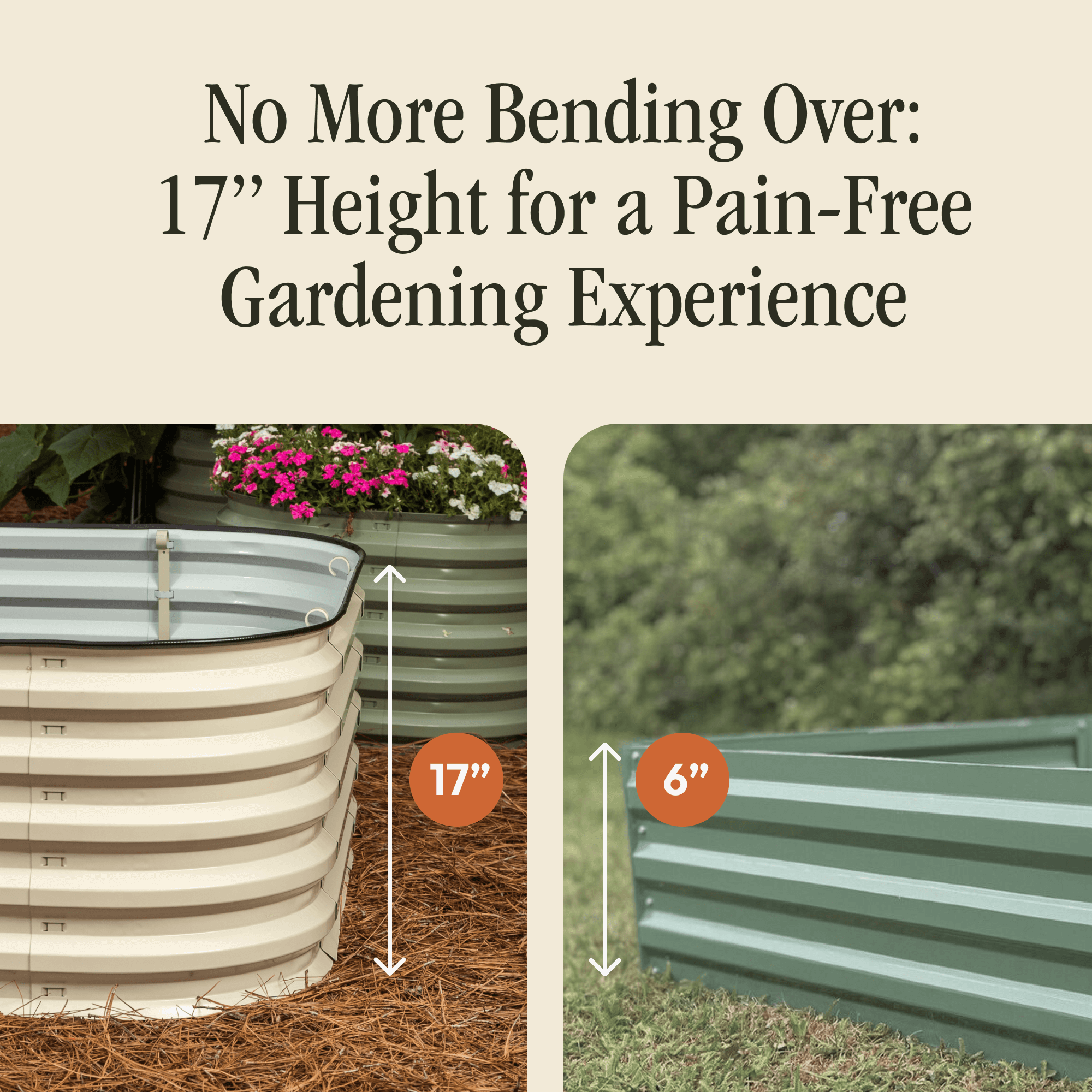 Gro-Rite "No Tools Needed" Premium Metal Raised Garden Bed Kit