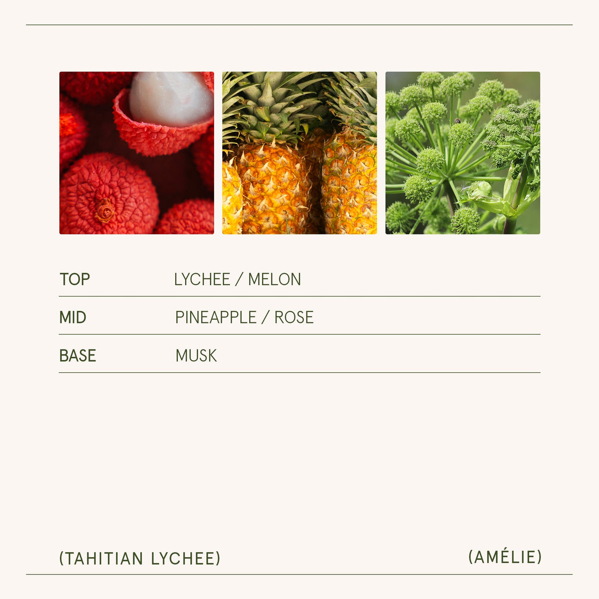 Amélie – Tahitian Lychee Candle