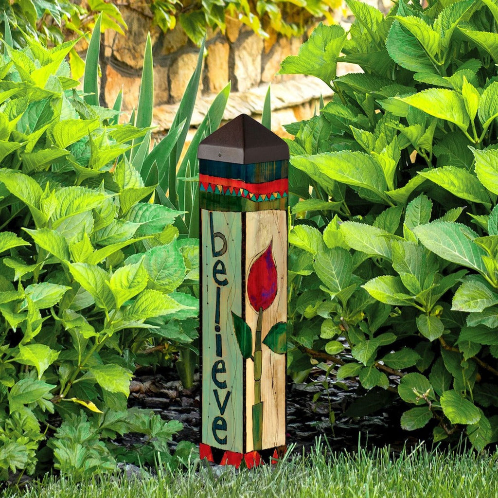 Believe Art Pole 20 Inches Tall Memorial
