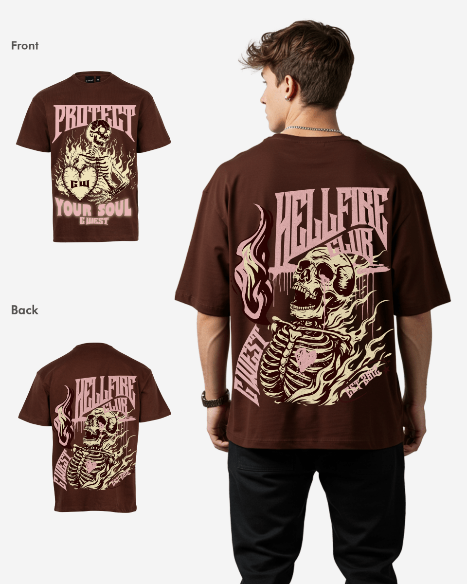 G West protect your soul Oversized T-Shirt Mens
