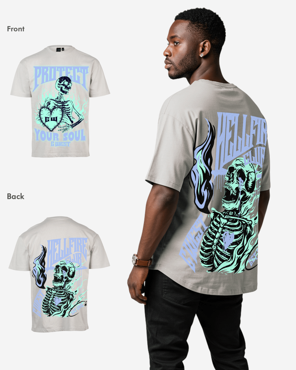 G West protect your soul Oversized T-Shirt Mens
