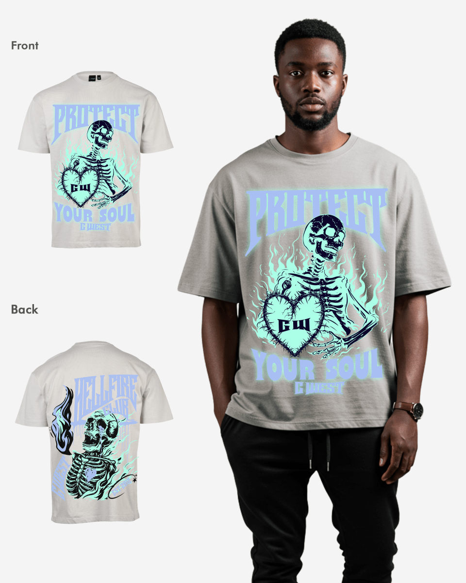 G West protect your soul Oversized T-Shirt Mens