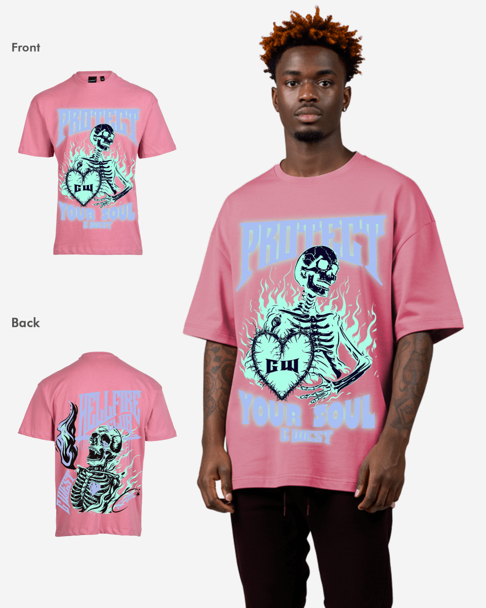 G West protect your soul Oversized T-Shirt Mens