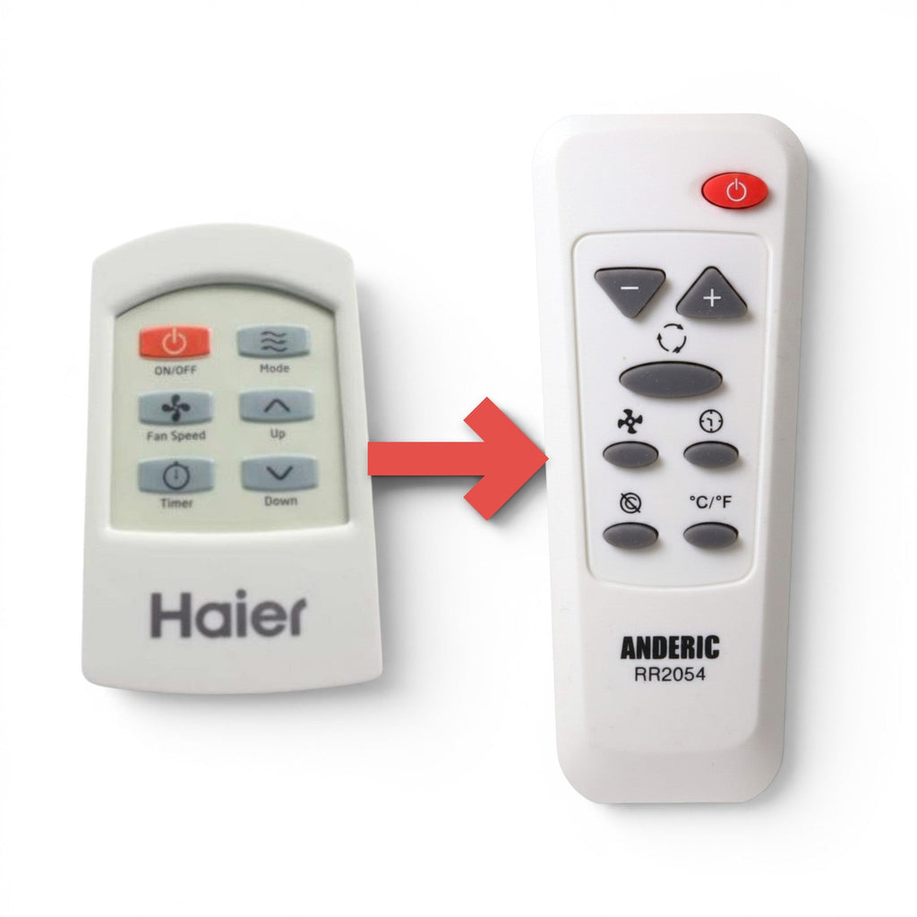 Anderic Substitute for Haier / GE WJ26X23758 Room Air Conditioner Remote Control [RR2054]