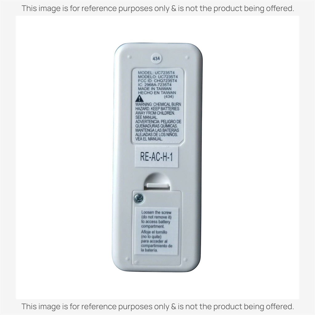 Anderic Substitute Kit for RE-AC-H-1 UC7235T4 for Modern Fan Company Ceiling Fan Remote Control [63T-AC83T-KIT]