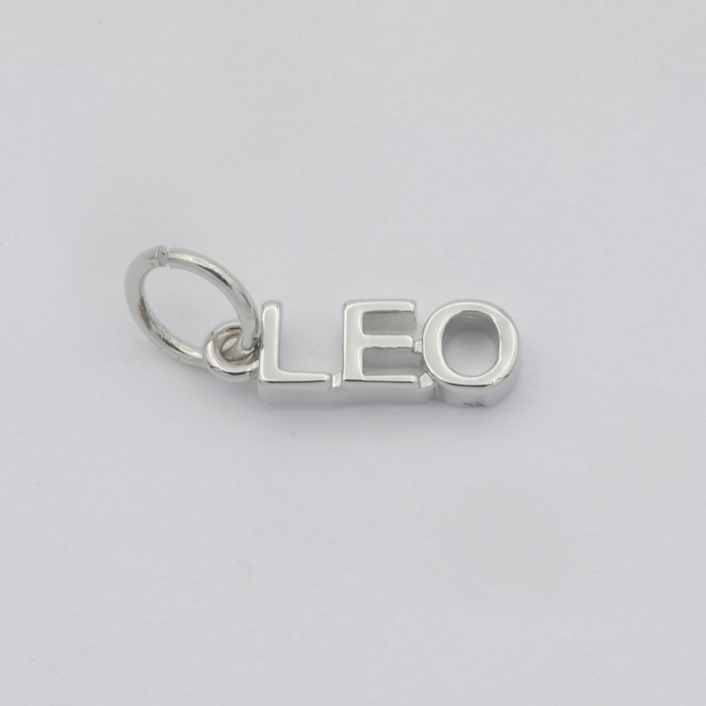 Gold Filled Zodiac Sign Script Words Mini Charm in Gold & Silver | A-A1815-A-A1820 | A-A1839-A-A1844