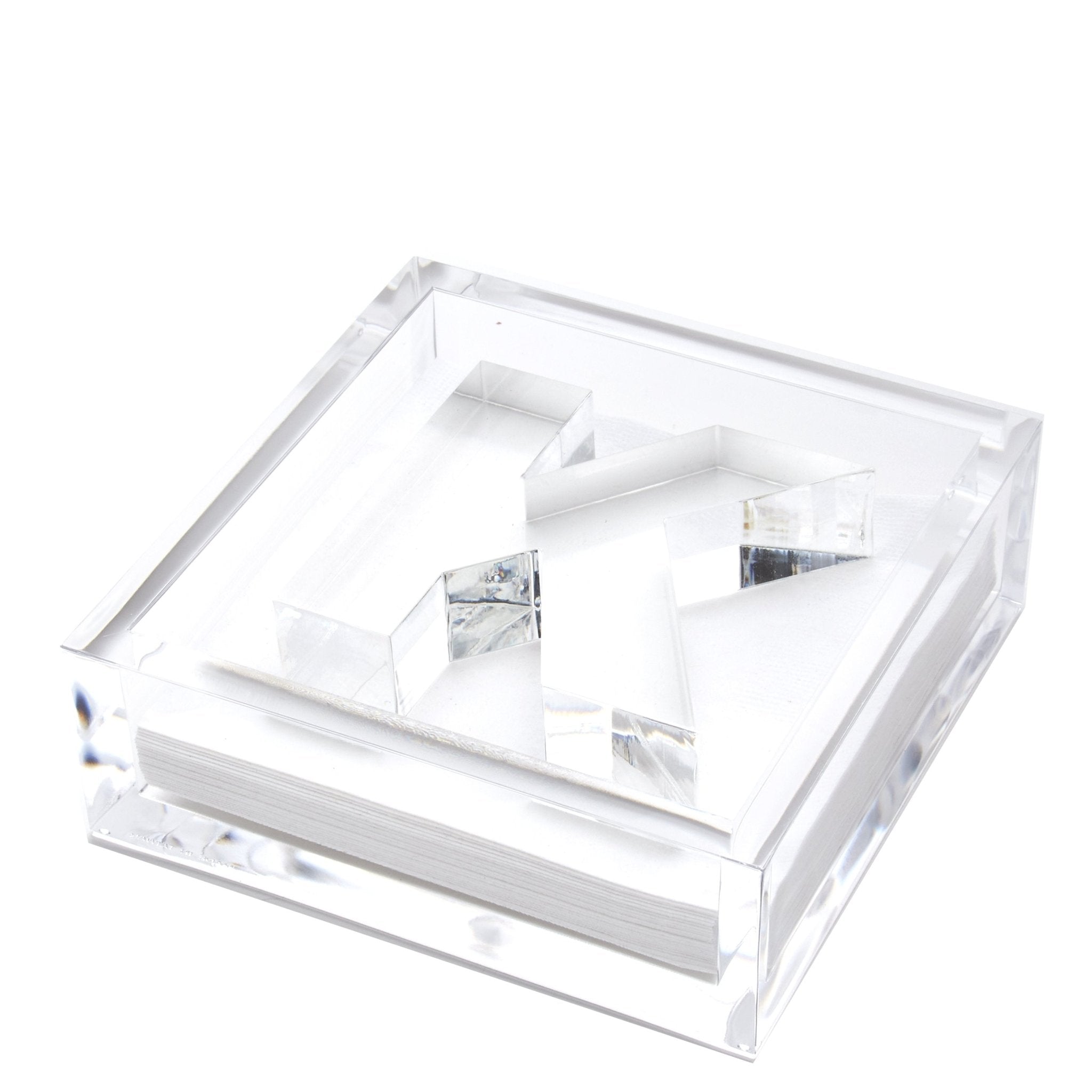 Initial Acrylic Cocktail Napkin Holder