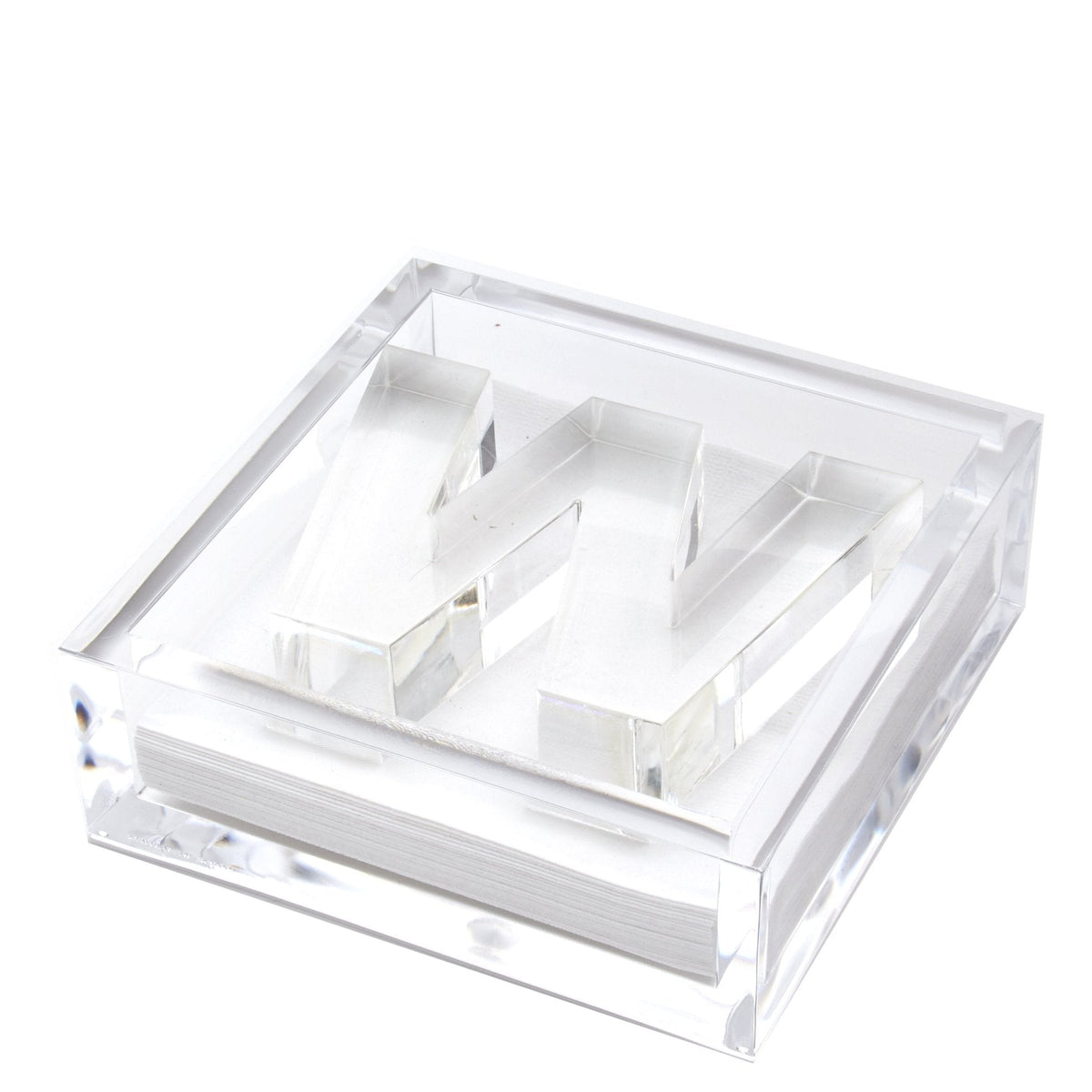 Initial Acrylic Cocktail Napkin Holder