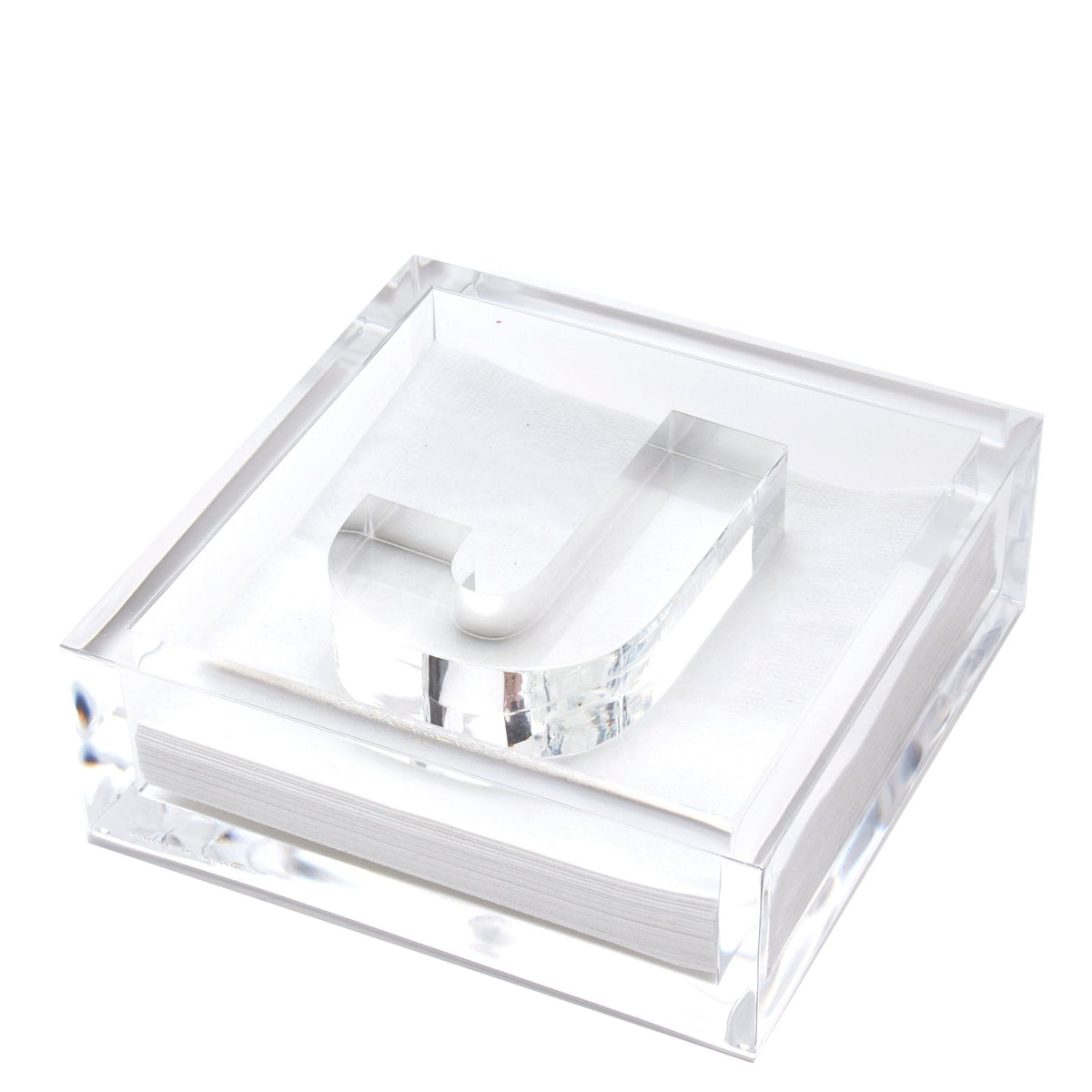 Initial Acrylic Cocktail Napkin Holder