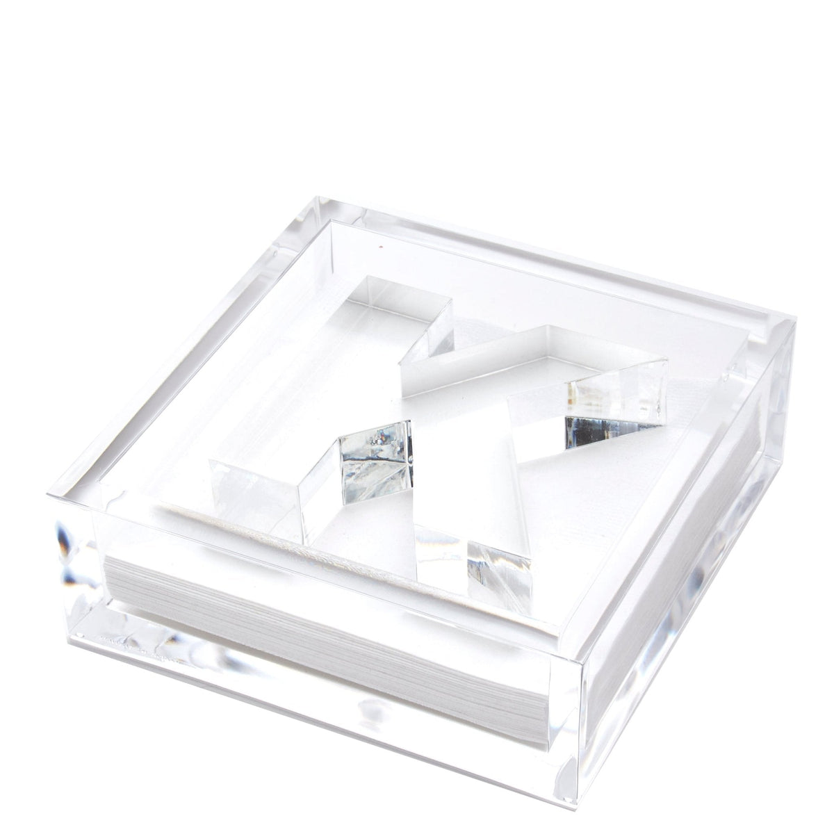 Initial Acrylic Cocktail Napkin Holder