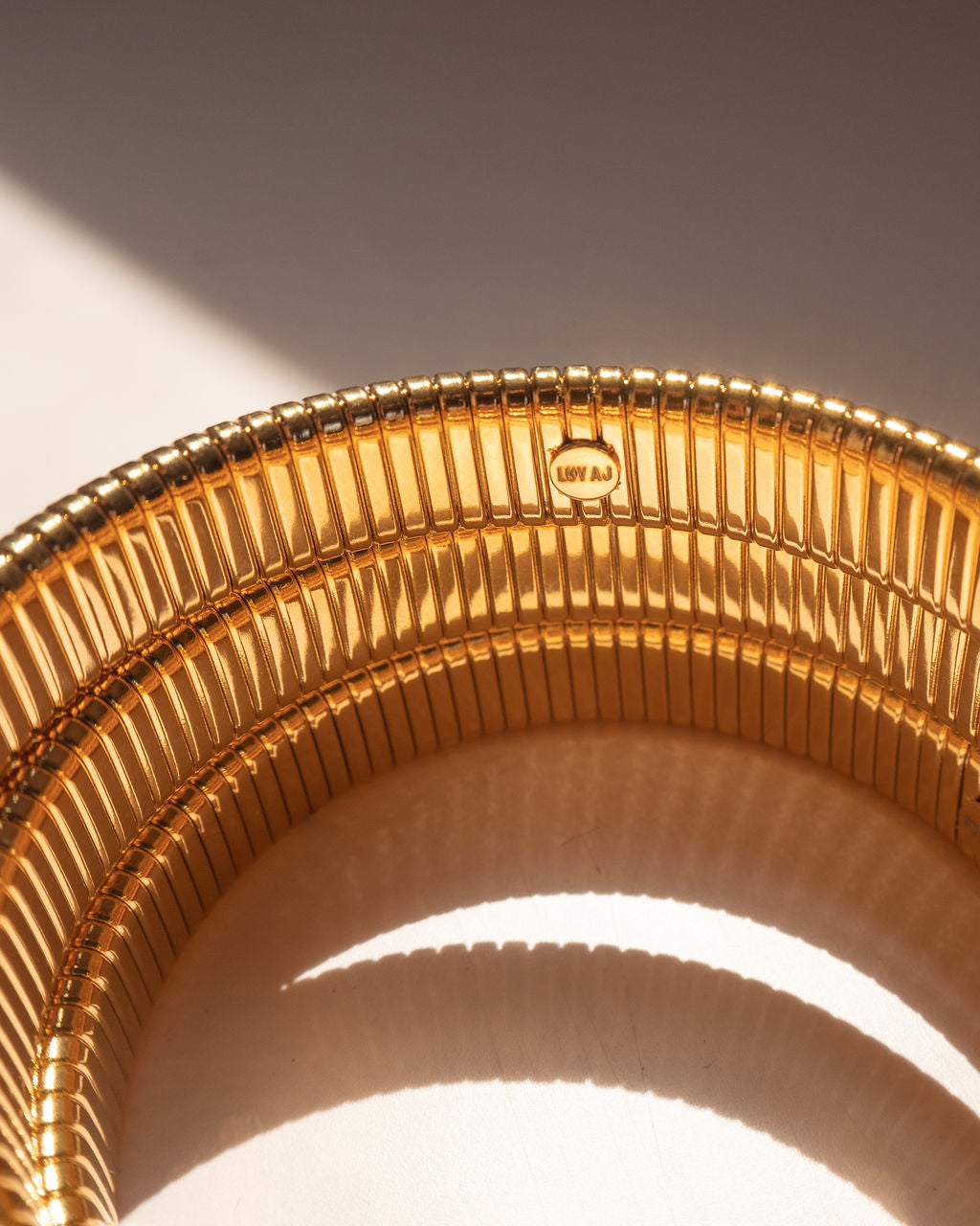 Flex Snake Chain Bracelet- Set of 3 (12mm wide)- Gold (Ships Late September)