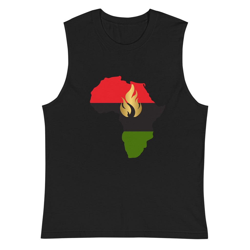 Africa Lit  Men's Muscle Tank Top