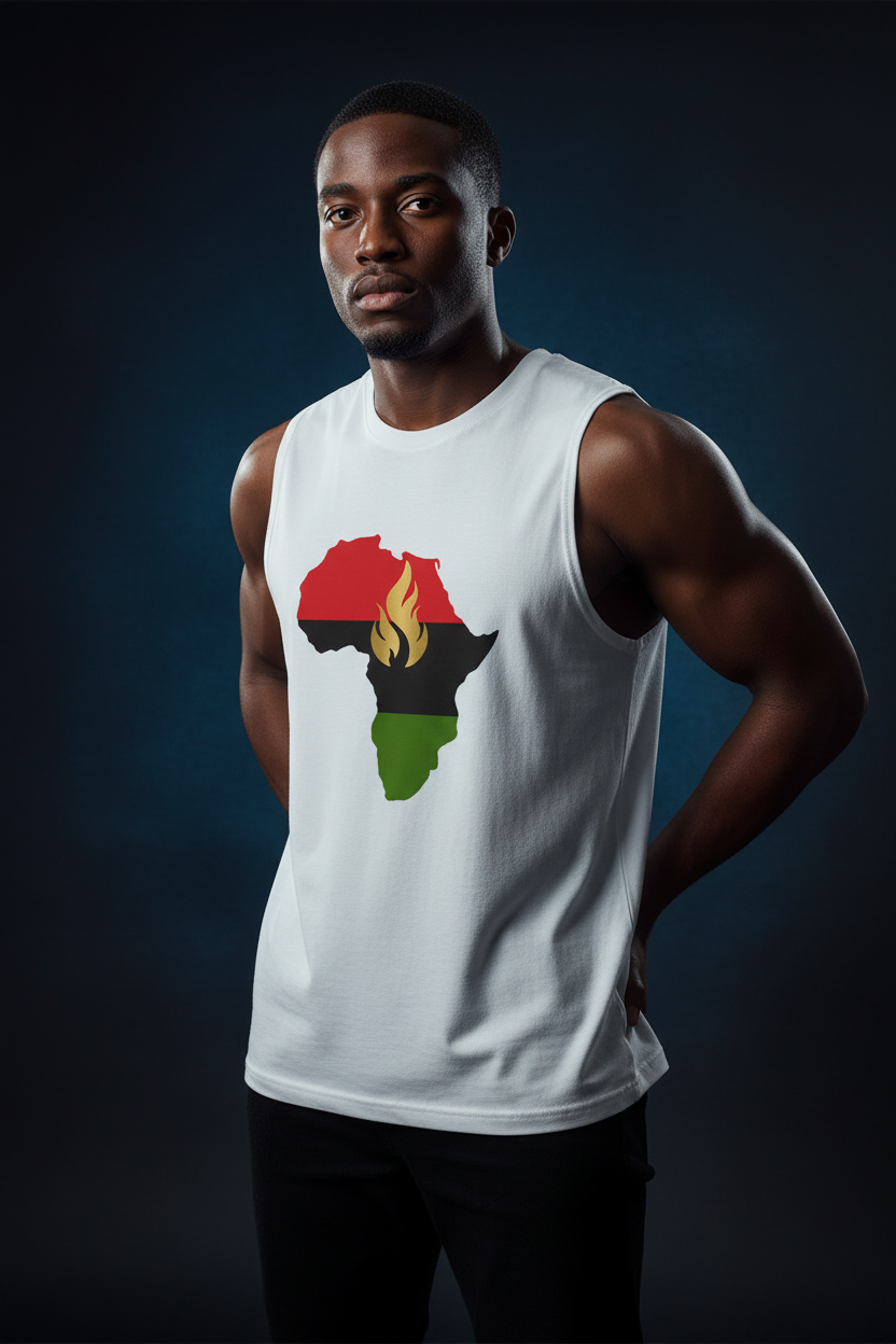 Africa Lit  Men's Muscle Tank Top